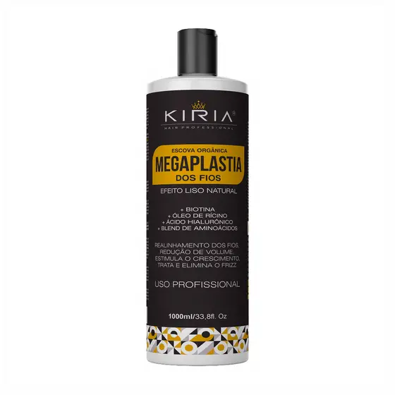 Progressiva Sem Formol Orgânica Megaplastia Kiria Hair 1litro