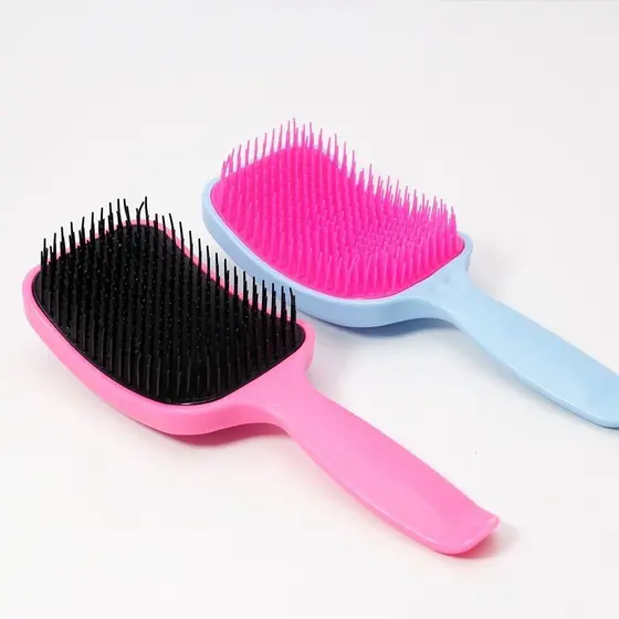 Escova de Cabelo Raquete Flex Almofadada Desembaraçar Cabelos