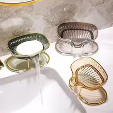 Saboneteira De Pia Escorra A Caixa De Sabão Para Banheiro Com Suporte metal