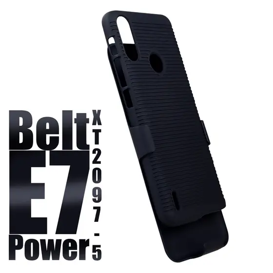 Capa Clip Belt Compativel Moto E7 Power XT2097 6.5 Suporte Cinto E Mesa - Cell In Power25