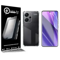 Capa  anti impacto transparente + Película De Hydrogel HD Para Redmi Note 13 Pro Plus 6.67  - Cell In Power25
