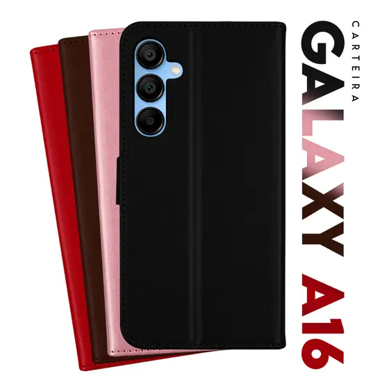 Capa Case Capinha Carteira Flip Cover Para Samsung Galaxy A16 4g A165 / A16 5g A166 tela 6.7 Cell in Power25