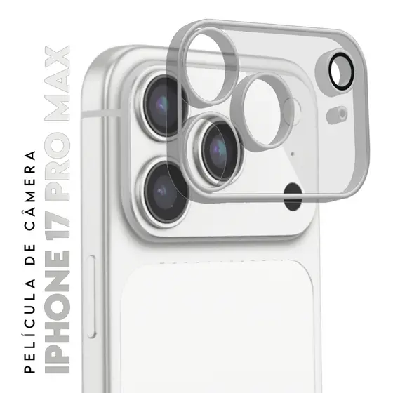 Película Protetora Lente Traseira Vidro Temperado 3D De Câmera Compatível para IPhone 17 Pro Max tela 6.9 pol