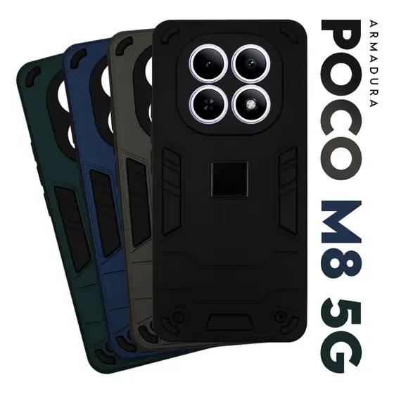 Capinha Case Armadura Militar Xiaomi Poco M8 5g tela 6.77 Pol Premium Protetora Resistente Anti-Impacto Anti-Shock