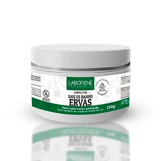 Kit 03 Sais de Banho Corpo e Pés Ervas Laborene 250g