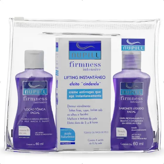 Kit Facial Nupill Sabonete + Loção Tônica + Creme Hidratante