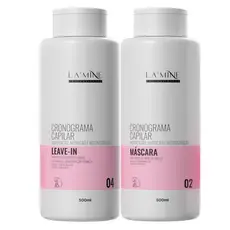 Kit Máscara + Leave-in Cronograma Capilar Lamine 2x500ml