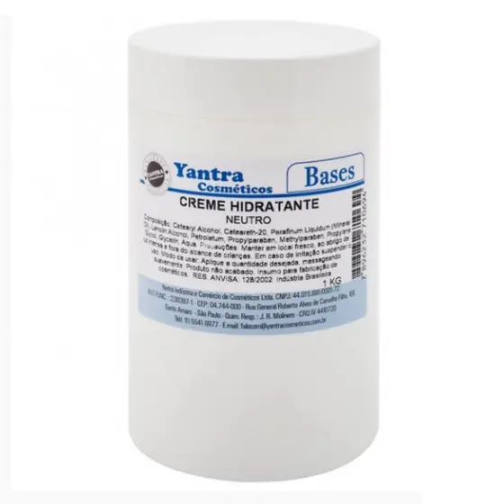 Base Creme Hidratante Neutro 1kg Yantra