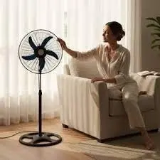 Ventilador Chão Potente Refrescar Sala Quarto Verão Eletrodoméstico Casa Silencioso