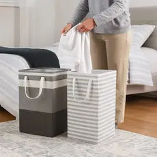 Cesto Dobrável Organizador Roupas Brinquedos Lavanderia Caixa Armazenamento Resistente