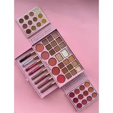 Lové Rain Kit de Maquiagem (blush, iluminador, sombra, batom, gloss)