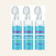 Kit 3 Lovely - Sabonete Mousse de Limpeza Ácido Hialurônico