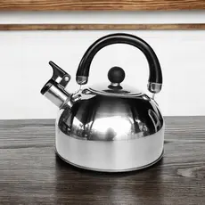 Chaleira Com Tampa E Apito Em Aço Inox