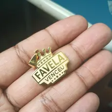 Pingente Favela Venceu Banhado a Ouro