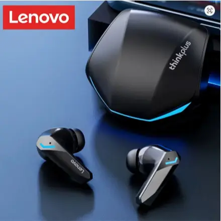 Fone Bluetooth Lenovo GM2 Pro – Sem Fio, Controle Touch, Modo Jogo Baixa Latência, Cancelamento de Ruído, Som Estério