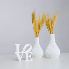 Kit 2 Vaso com Flor + Letreiro Love para Decoração da casa sala planta inclusa vasos decorativos de plástico