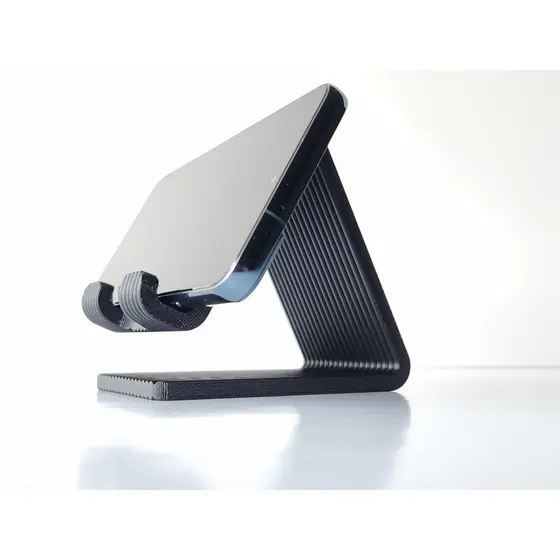 Suporte para Celular de Mesa Canelado Preto