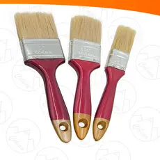 Kit 3 Pincéis Trincha Para Construção Pintura Multiuso Tamanhos Variados
