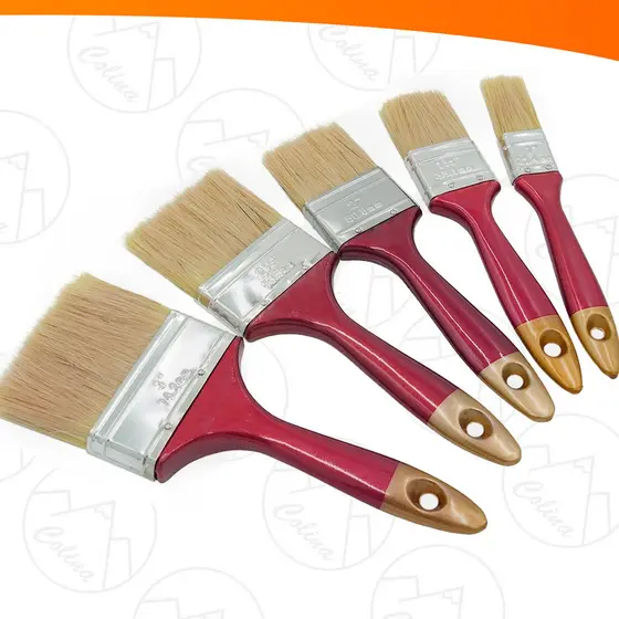 Kit 5 Pincéis Trincha Para Construção Pintura Multiuso Tamanhos Variados