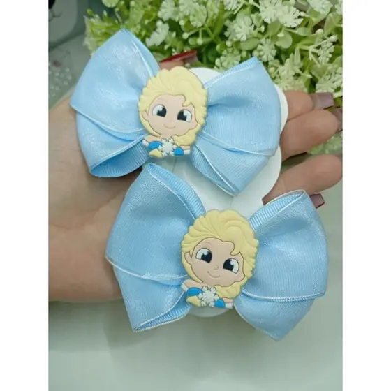 KIT 2 UNIDADES LAÇO INFANTIL FROZEN ELSA E ANA
