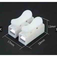 kit 10 Conector de Pressão 2 via para fios duplo ou tripla Emenda Sem Solda Sem Parafusos
