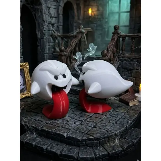 Figura de Ação Boo/Bu - Fantasma do Super Mario Bros