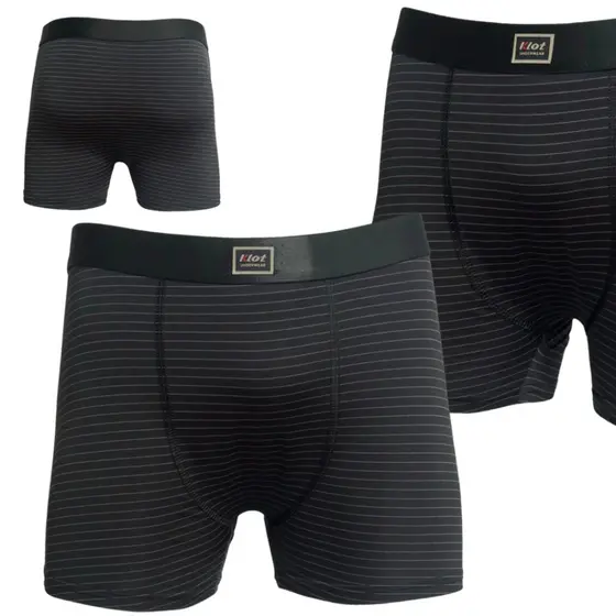 KIT 3 CUECAS BOXER MICROFIBRA ADULTO - KLOT - CUECA BOX RISCA DE GIZ