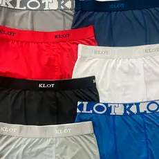 KIT 12 CUECAS BOXER MICROFIBRA ADULTO - KLOT - CUECA BOX LISA