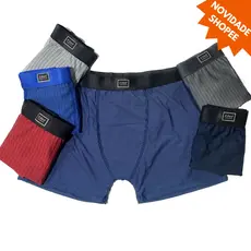 KIT 15 CUECAS BOXER MICROFIBRA ADULTO - KLOT - CUECA BOX RISCA DE GIZ
