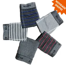 KIT 15 CUECAS BOXER MICROFIBRA ADULTO - KLOT - CUECA BOX MESCLA LISTRADA