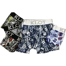 KIT 15 CUECAS BOXER MICROFIBRA ADULTO - KLOT - CUECA BOX ESTAMPADA