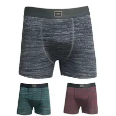 KIT 12 CUECAS BOXER MICROFIBRA ADULTO - KLOT - CUECA BOX RAJADA