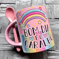 Caneca Frases Sinceronas Bom dia é o caralho