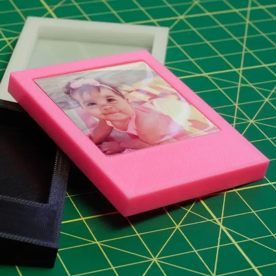 Frame Polaroid para Azulejo 4,5x4,5cm - Não acompanha o Azulejo, apenas a impressão 3D