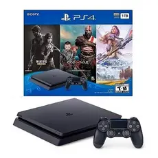 Console Playstation 500GB Slim ou Fat + 2 Jogo Original