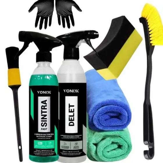 Sintra Fast 500ml Vonixx Limpador + Delet 500ml Limpador De Pneus E Borrachas Vonixx+ Kit De Brindes
