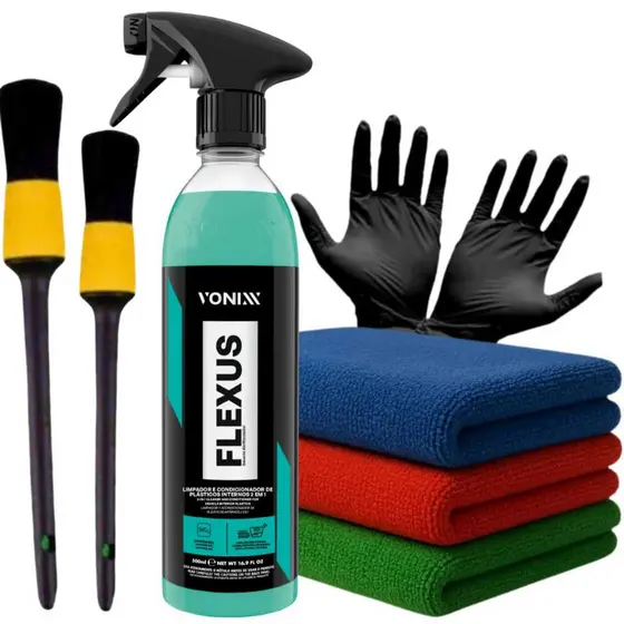 Flexus 2 Em 1 Vonixx Limpa E Condiciona Painel 500ml +  Panos E Brindes