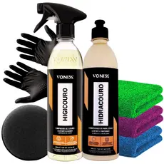 Kit para hidratar e limpar couro - Hidracouro e Higicouro Vonixx 500ml