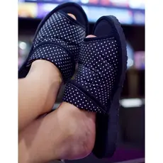 Pantufa Feminina Chinelo De Pano Confortável Casa E Maternidade