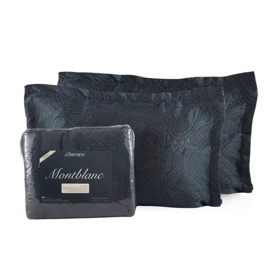 Kit Colcha Montblanc Memory Chumbo Casal Queen 230x260cm Floral