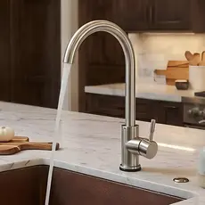 Torneira Gourmet Cozinha Monocomando Acionamento Único Aço Inox Para Pia Mesa De Luxo Somente Fria