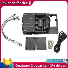 Suporte Do Telefone Da Moto De Navegação Carregador USB Para R1200GS R1250GS ADV GS1200 GS1250 F700GS Peças Reposição