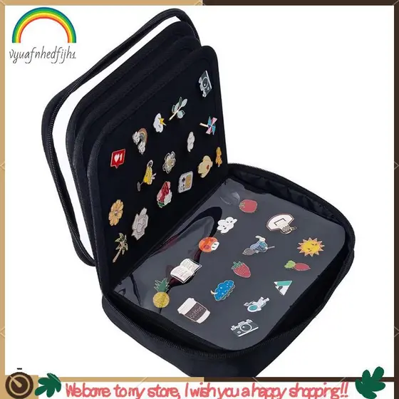 Pinos Esmaltados Para Livros Colecionáveis , 6 Páginas , Display Portátil , Álbum , Alça , Suporte De Pino De Viagem