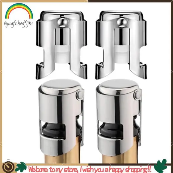 Rolhas De Champanhe Com À Prova De Vazamento De Silicone De Qualidade Alimentar Para , Cava , Vinho Espumante