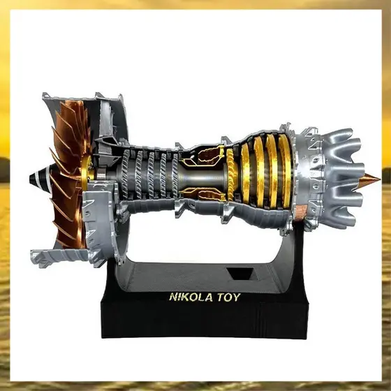 (Vko) TR900 Turbofan Modelo Kit De Aeronave Adulto Mecânico Brinquedo Educacional Científico