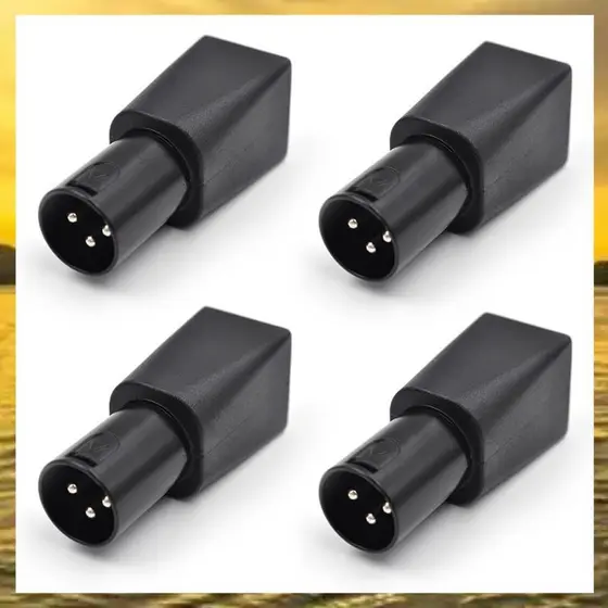 (Vko) 4 Unidades Para Conector RJ45 RJ45 Ethernet Adaptador XLR De 3 Pinos Áudio E Vídeo