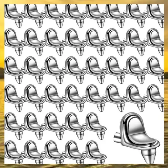 (Vzo) Pinos De Prateleira , Suporte 50 Peças , 5mm , Clipes De Aço Inoxidável Para Estante , Móveis , Guarda-Roupa , Coz