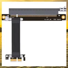 (Vko) Placa PCIe Riser PCI-E 4.0 X16 A X1 Cabo De Extensão De Gráfica GPU WK Adaptador 35 Cm Para De Expansão De Computa
