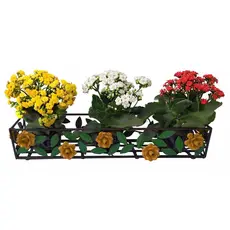 Porta Vasinhos de Flores em Ferro para Jardim Vertical de Parede