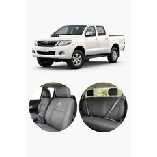Capa Para Banco Em Couro Sintetico Personalizada Sob Medida Carro Toyota Hillux 2006 A 2015